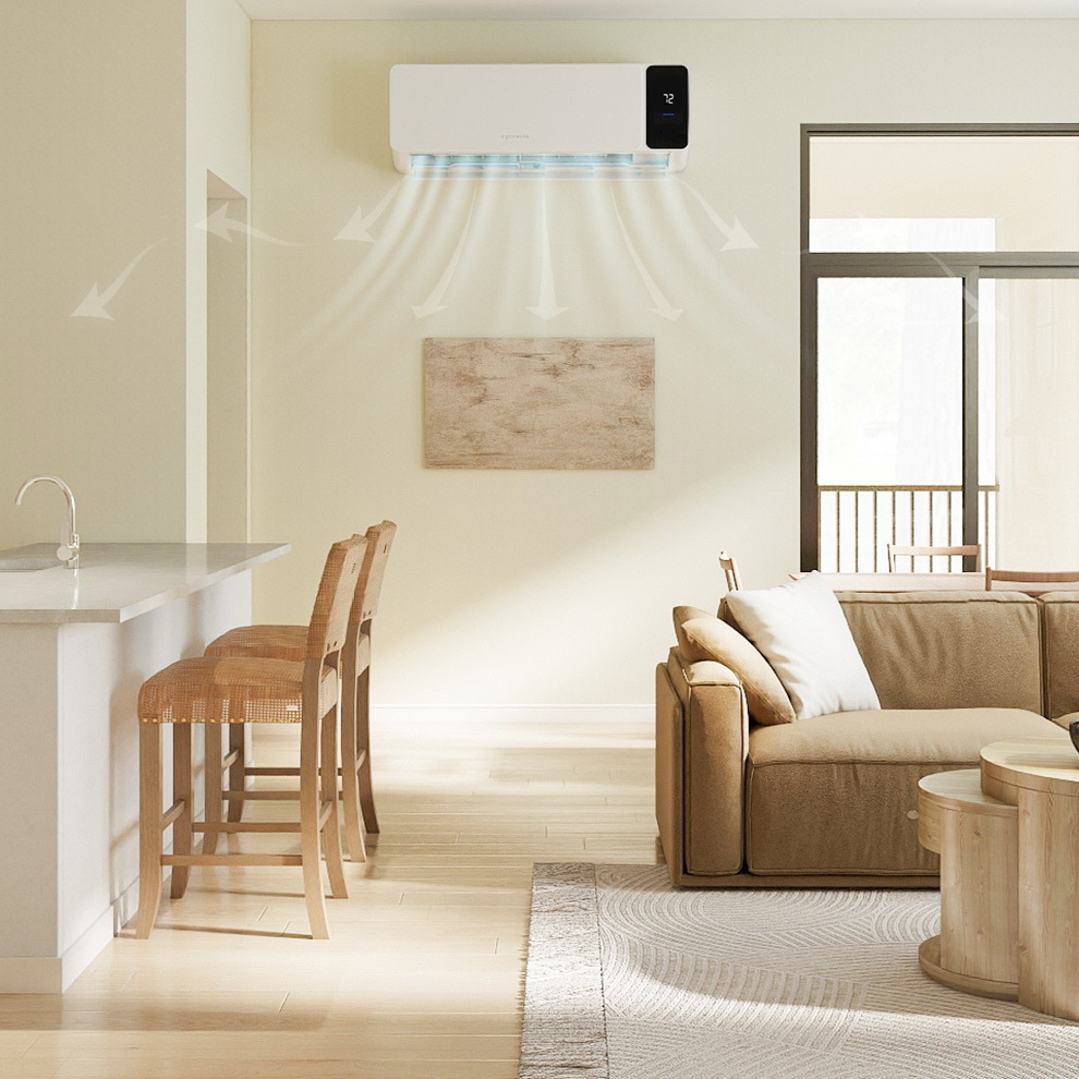 Cozeware mini split in living space.