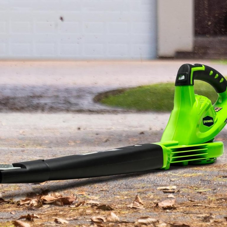 Early Prime Day Greenwork Greenwork 40V Cordless Leaf Blower Sweeper Deals