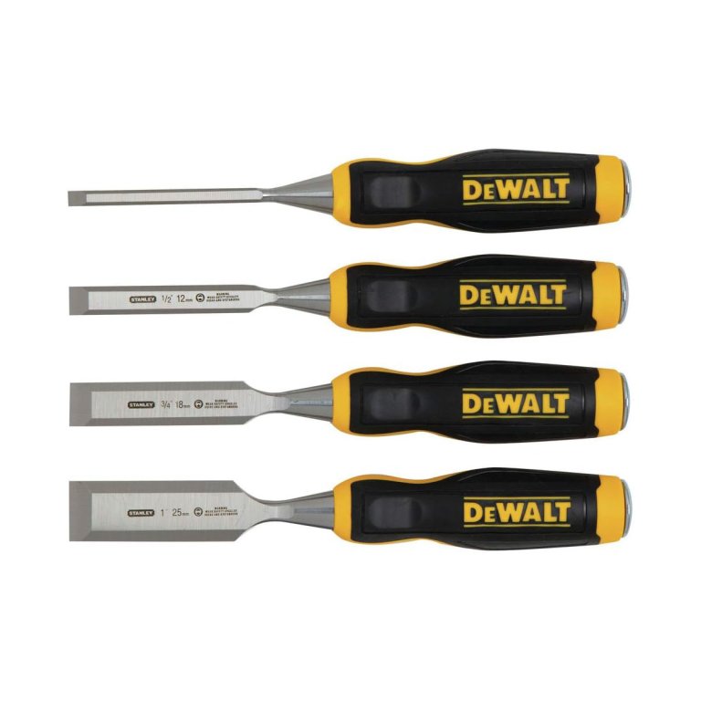 Gifts for the Dad Who Has Every Tool DeWalt 4-Piece Wood Chisel Set