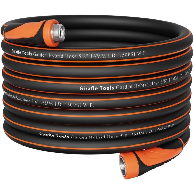Giraffe Tools Hybrid Garden Hose With Swivel Handle