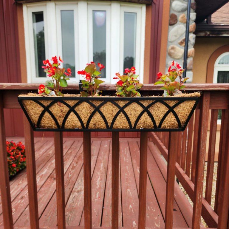 HFHome 24-Inch Window Deck Rail Planter