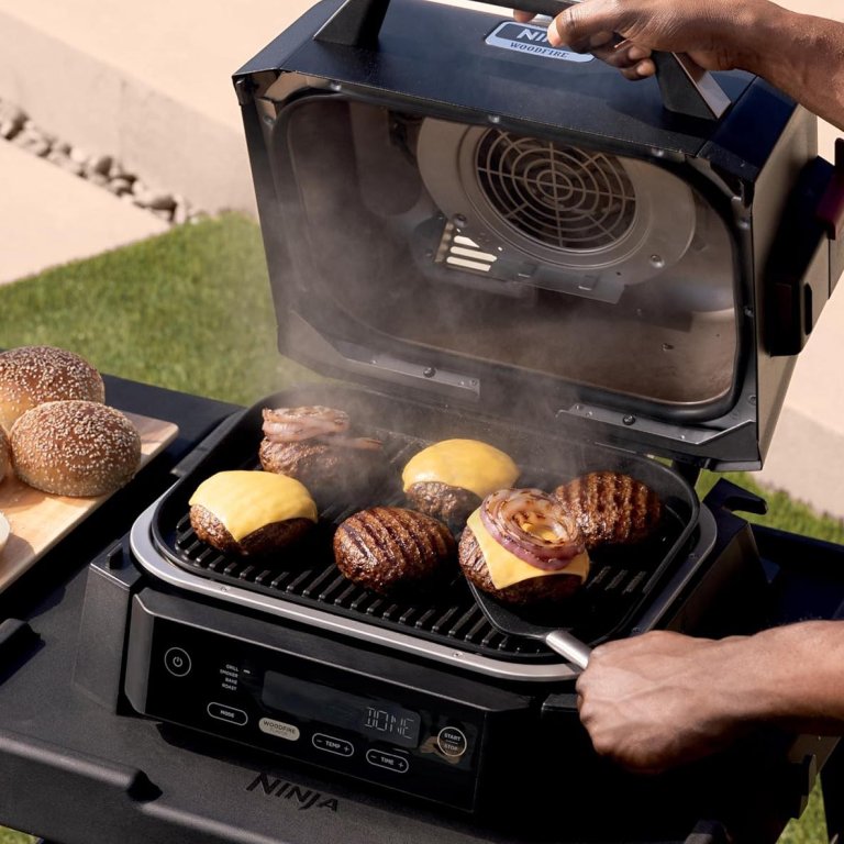 July 4th Grill Deals Ninja Woodfire 4-in-1 Outdoor Grill & Smoker