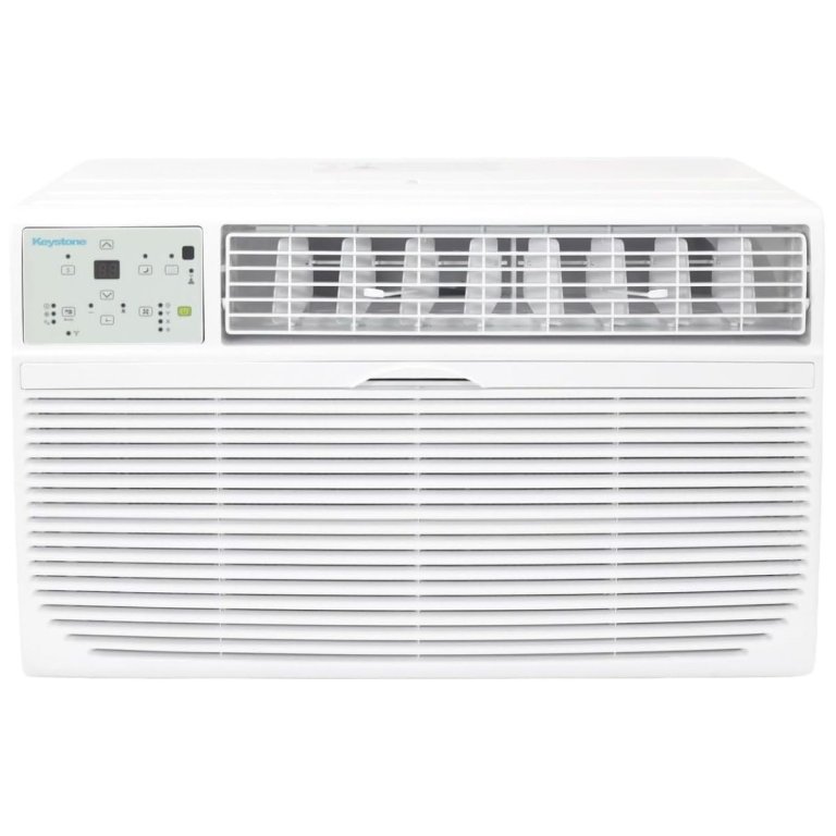 The Keystone KSTAT08-1E Through-the-Wall Air Conditioner on a white background