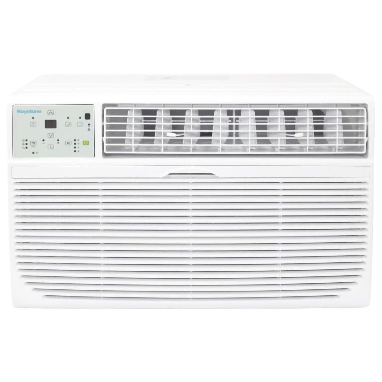 The Keystone KSTAT10-1E Through-the-Wall Air Conditioner on a white background