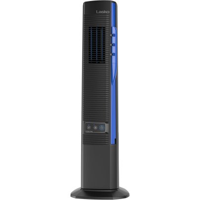 The Lasko Misto 42" Outdoor Misting Tower Fan on a white background