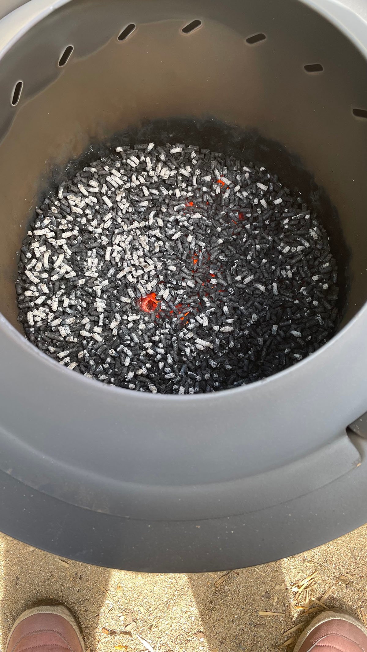 Pit Boss Smokeless Fire Pit after use