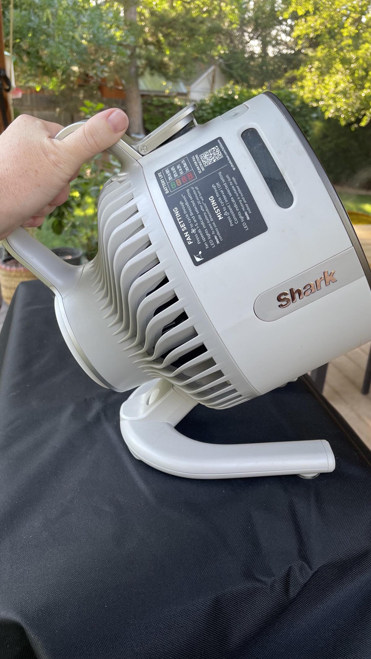 Shark FlexBreeze HydroGo Pro Fan carry handle