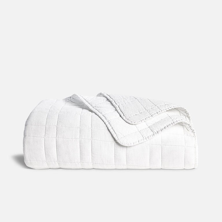 The Best Cooling Blanket Brooklinen Washed European Linen Quilt