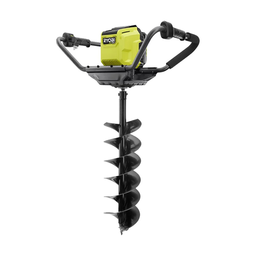 Ryobi Earth Auger on a white background.