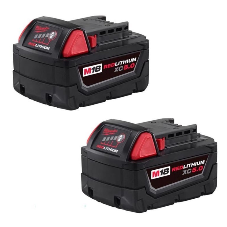 Ace Hardware Milwaukee Deals Milwaukee M18 RedLithium 5Ah Batteries, 2-Pack