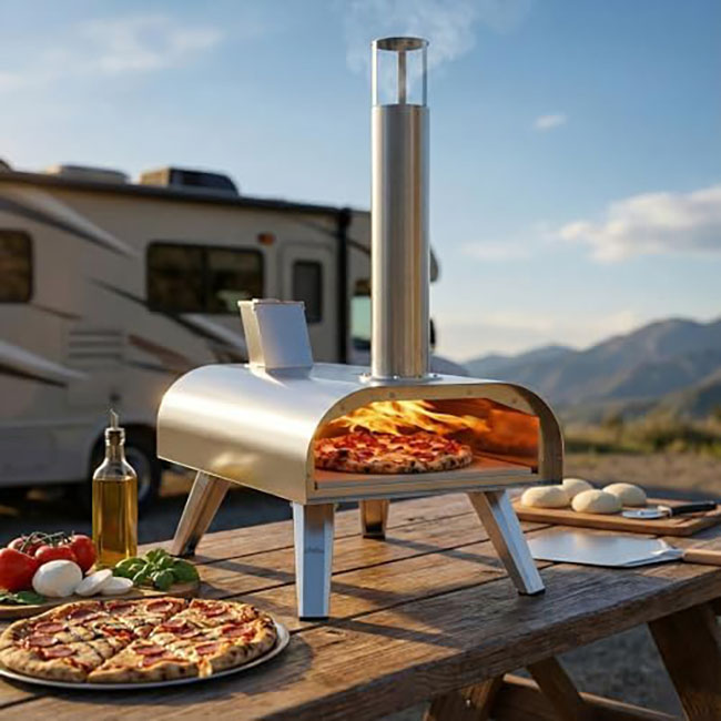 Amazon Deals Pizza Ovens Big Horn 12-Inch Multi-Fuel Pizza Oven