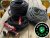 Three of the best lightweight garden hoses on a patio table before testing