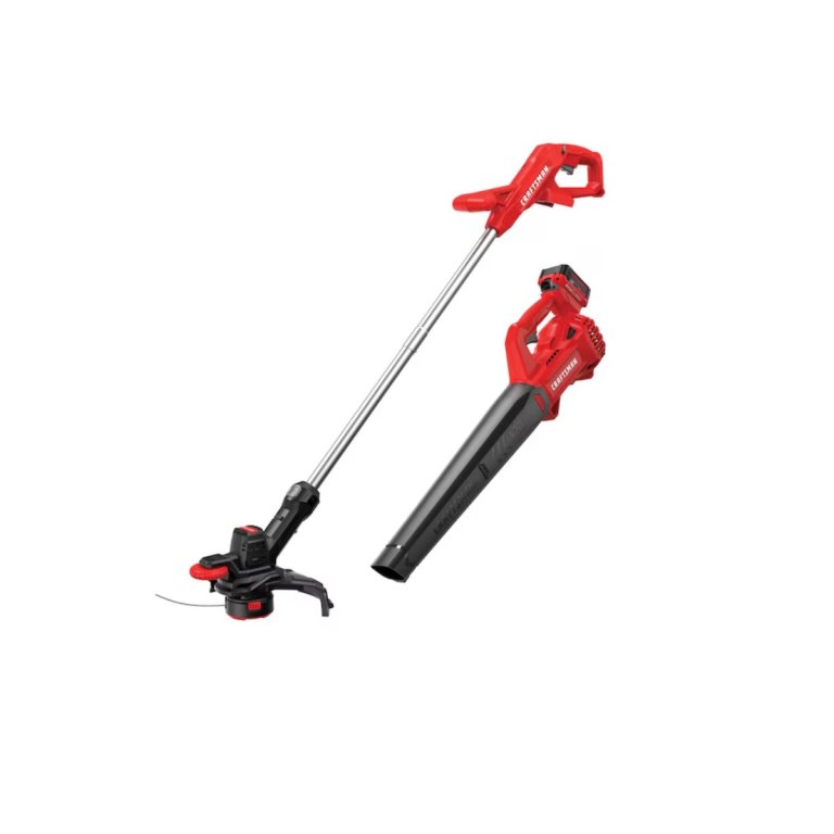 CRAFTSMAN V20 20-volt max Cordless Battery String Trimmer and Leaf Blower and Combo Kit 4 Ah (Battery Included) (Charger Included)