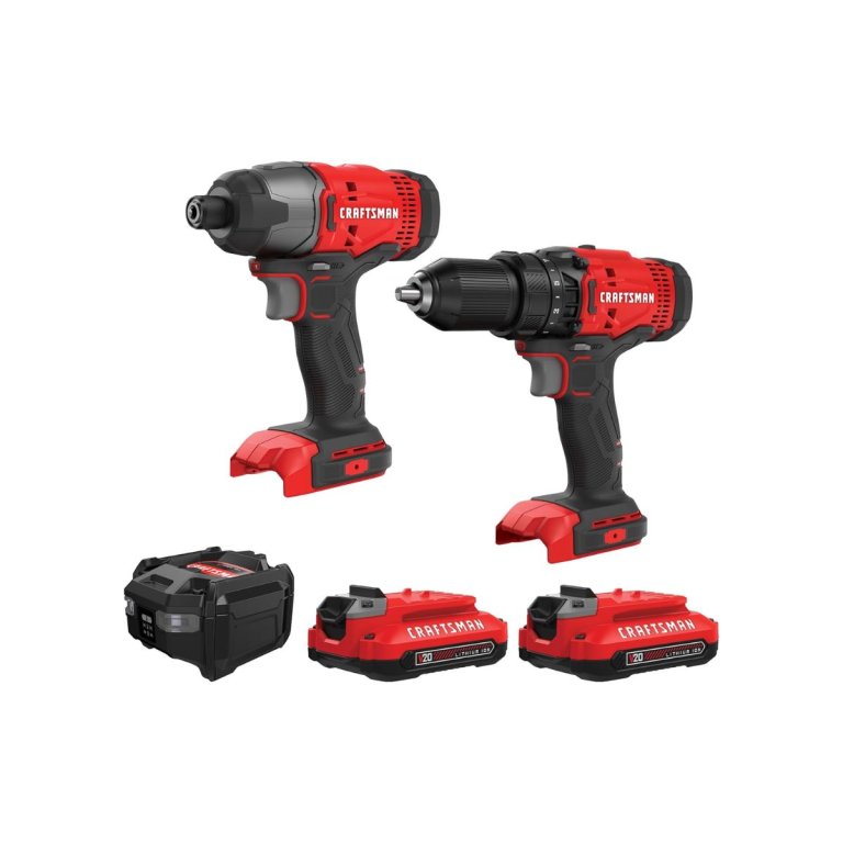 _CRAFTSMAN V20 MAX Cordless Drill Driver and Impact Driver Set