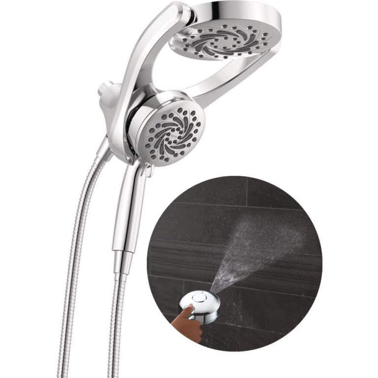 Delta HydroRain Dual Shower Head with ProClean Spray