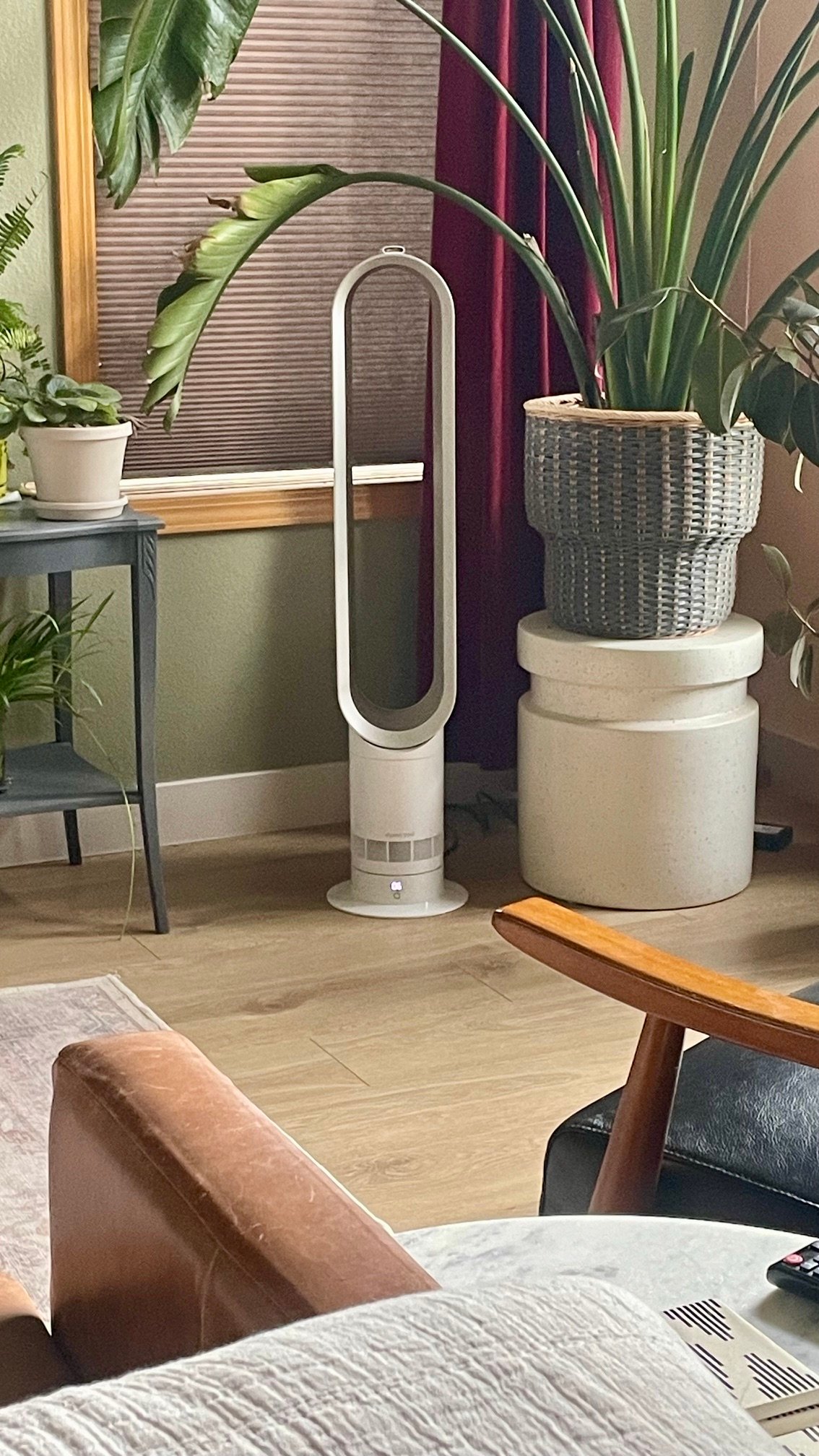 Dyson Cool AM07 Tower Fan in large living room
