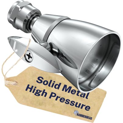 HammerHead Showers 2‑Inch All-Metal Shower Head