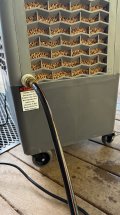 The Hessaire MC37M 3100 CFM Evaporative Air Cooler hose hookup