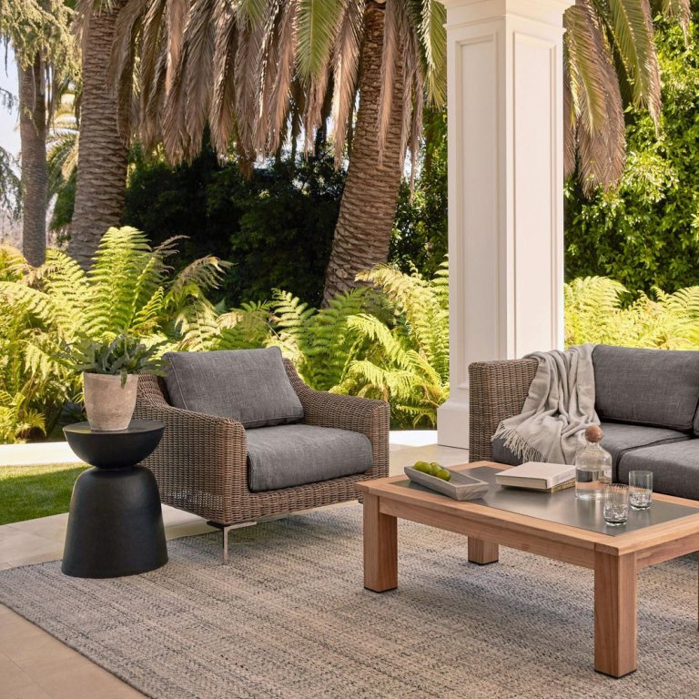 OuterWeek Deals on Outer Handwoven Brown Wicker Outdoor Armchair Conversation Set