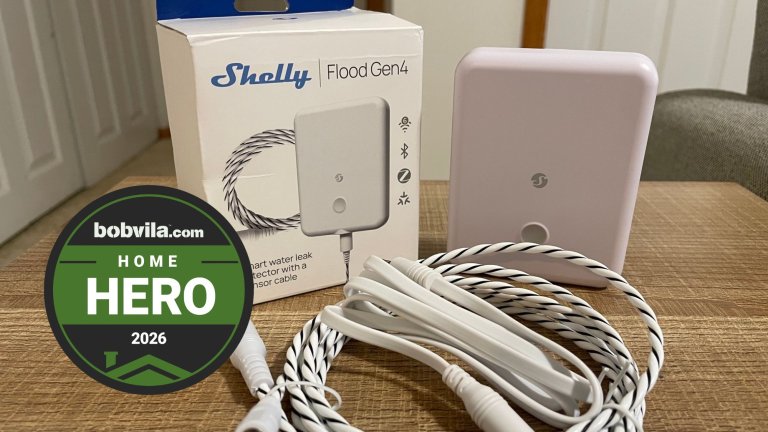 Shelly Flood Gen4 Smart Water Leak Detector Home Hero