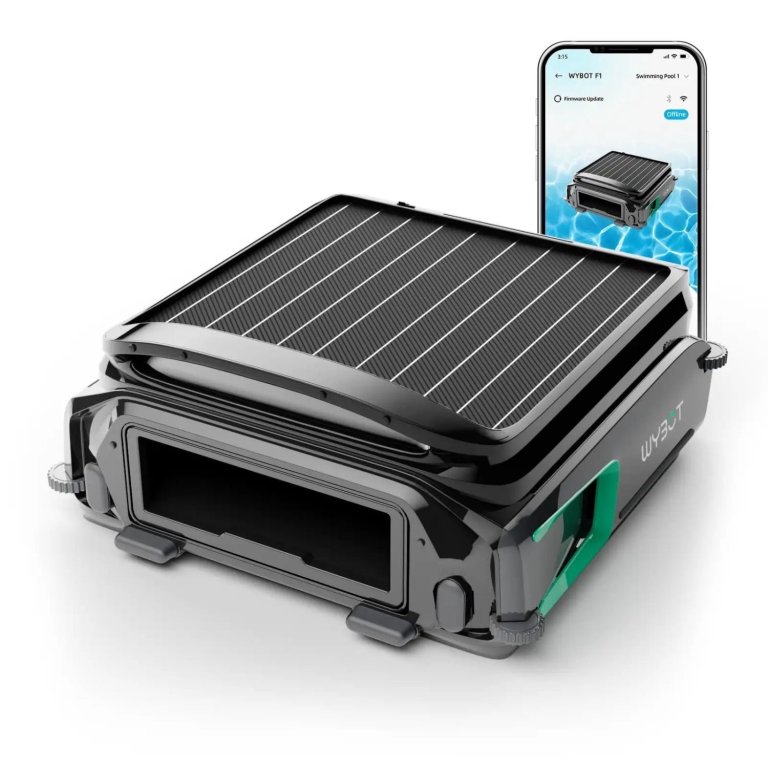 The Best Robotic Pool Skimmers Option Wybot F1 Solar-Powered Robotic Pool Skimmer