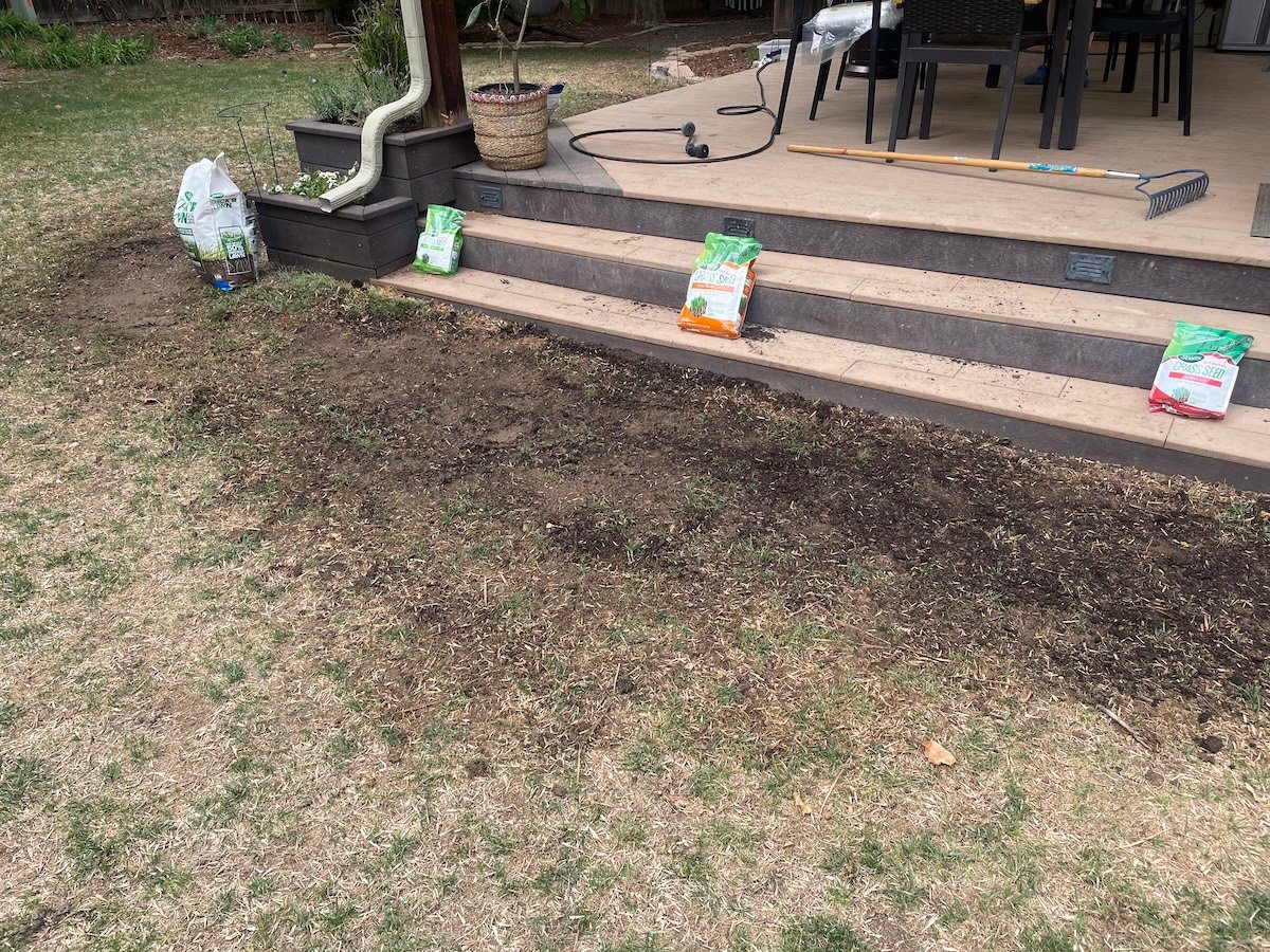 preparing sunny side for seeding