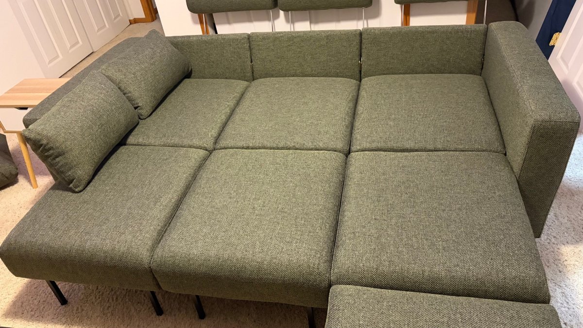 Cozey Neptune Sleeper Sofa as a bed