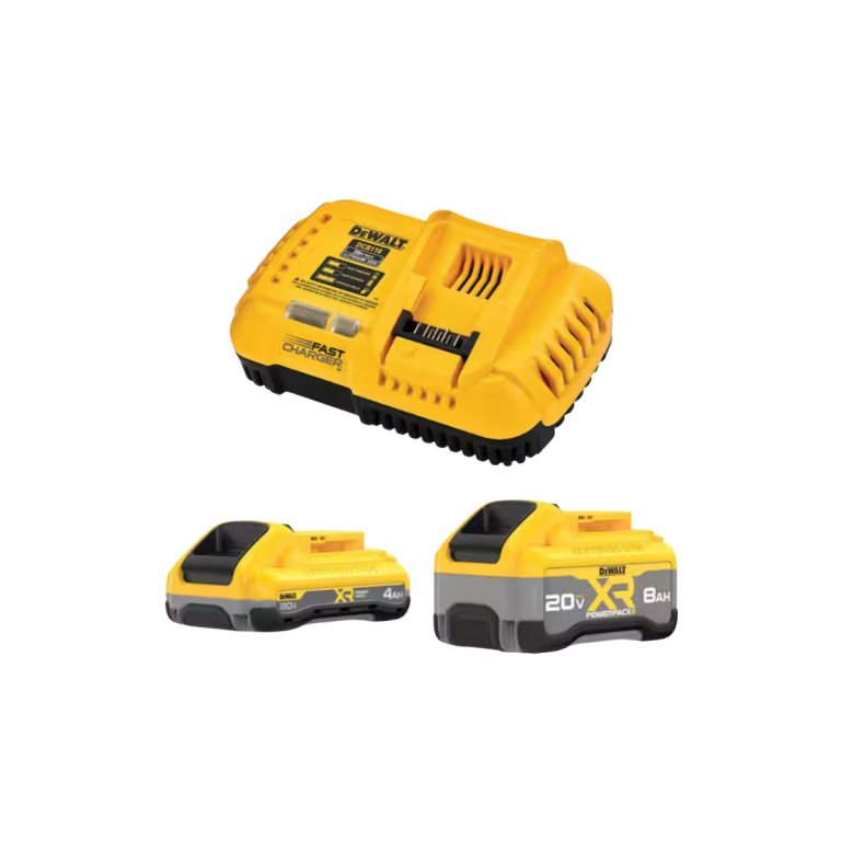 DeWalt 20V XR Lithium-Ion Starter Pack with 8.0 Ah and 4.0 Ah Battery Packs and Charger