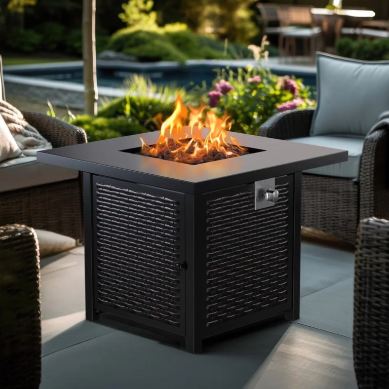 Dreamsith Outdoor Steel Propane Fire Table