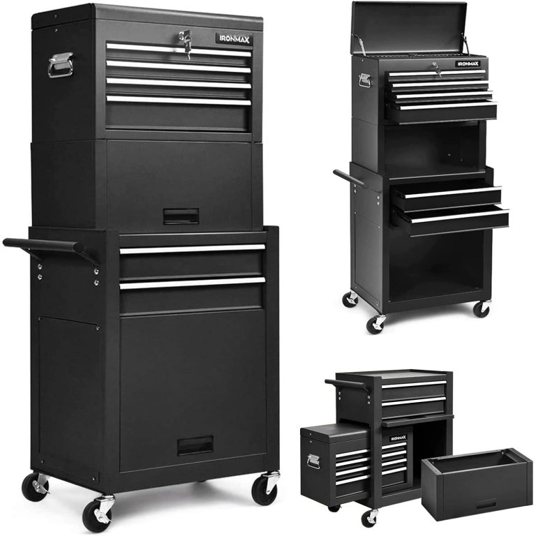 Goplus 6-Drawer Rolling Tool Chest With Riser