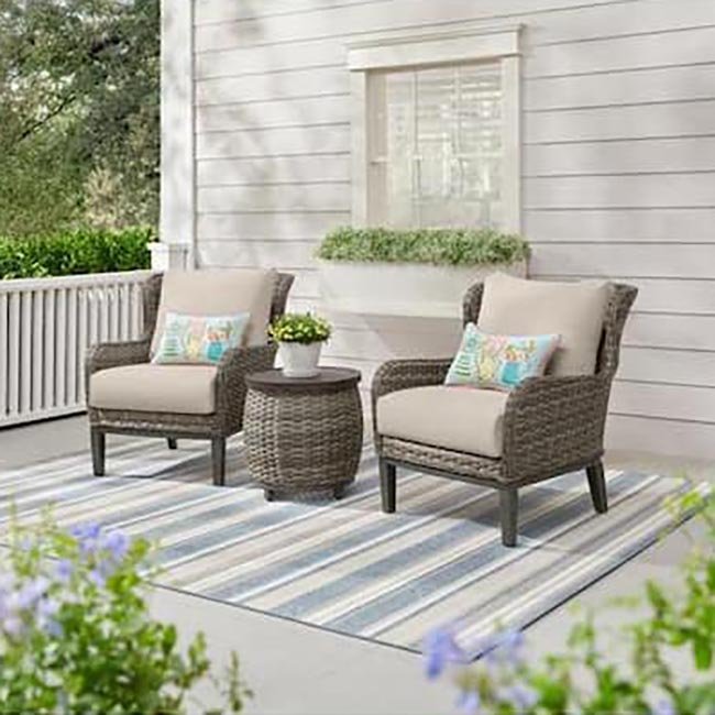 Labor Day The Home Depot Patio Grills Hampton Bay Cooper Lake Patio Set
