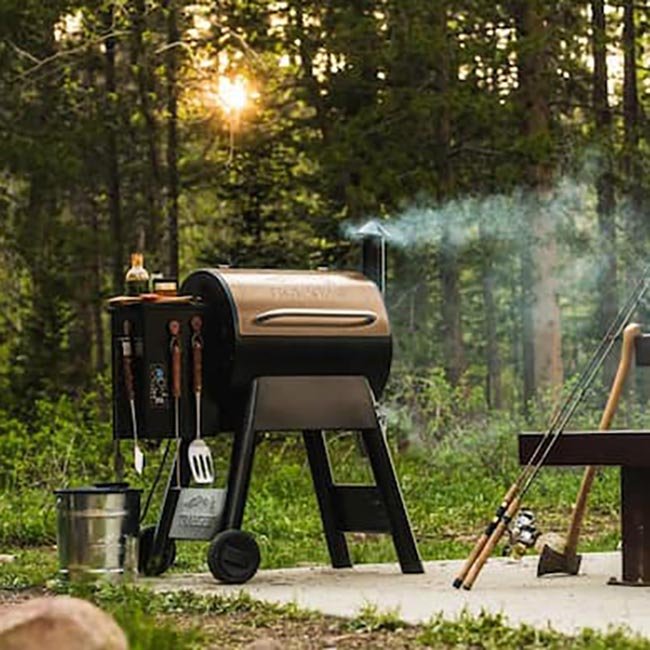 Labor Day The Home Depot Patio Grills Traeger Pro 22 Pellet Grill & Smoker