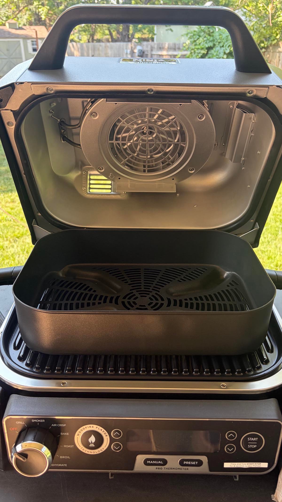 Ninja OG751 Woodfire Pro with air fryer basket