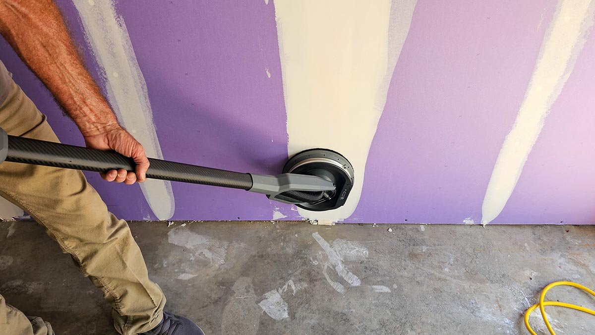 Sand lower seams without bending over