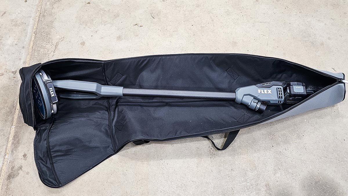 Sander in easy-zip case