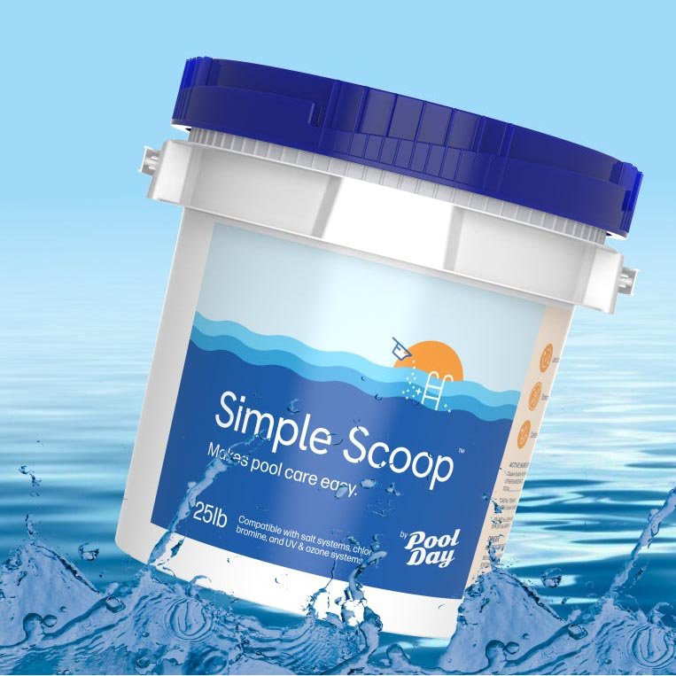 Supplies for an Easy Pool Closing Pool Day Simple Scoop Pool Treatment