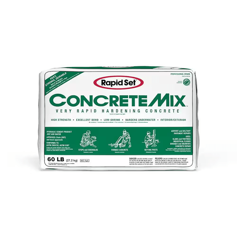 Rapid Set concrete mix package.