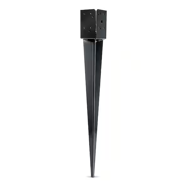 Simpson Strong-Tie E-Z Spike for setting a 4x4 post.