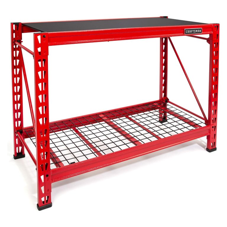 Amazon Tool Storage Deals Craftsman 2-Shelf 3-Foot Tall Stackable Tool Chest Rack