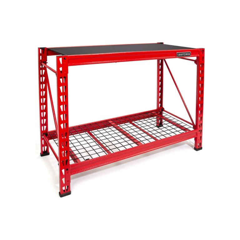 CRAFTSMAN 2-Shelf 3-Foot Tall Stackable Tool Chest Depth Storage Rack (3-Feet, 1 Set)