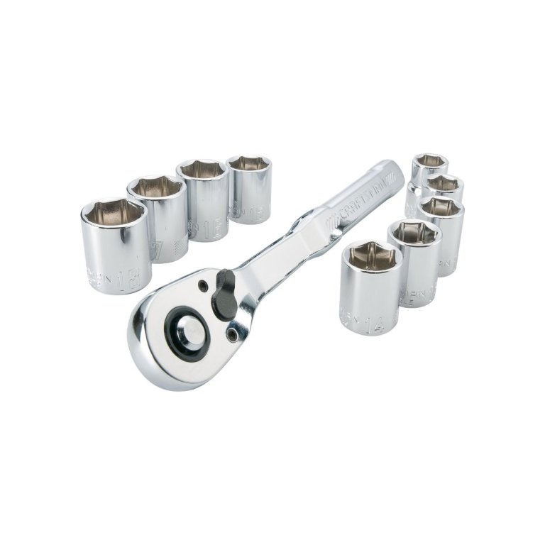 CRAFTSMAN Mechanics Tool Set, Metric, 38 Inch Drive, 10 Piece (CMMT34564)