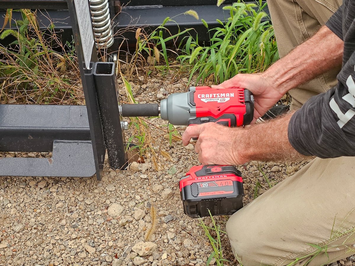 Craftsman Impact wrench in use