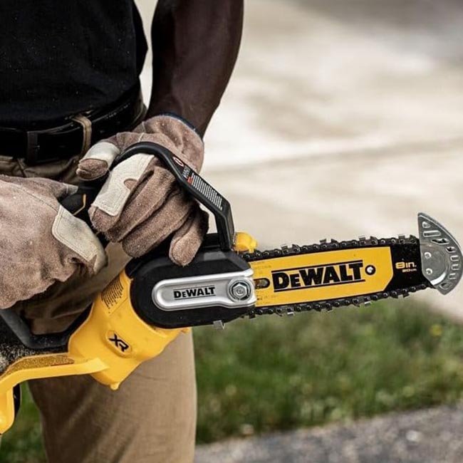 Early Prime Big Deal Days Yard Cleanup DeWalt 20V MAX 8-Inch Pruning Chainsaw
