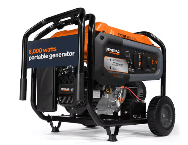 Generac 10,000W Gas Portable Generator