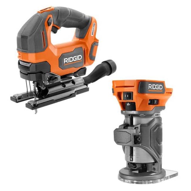 Labor Day The Home Depot Power Tools RIDGID Jig Saw + Router Combo
