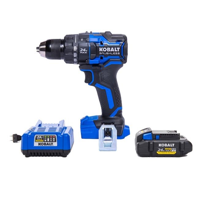 Lowe's Free Kobalt Battery Kobalt XTR 24V Cordless Drill + Free Battery