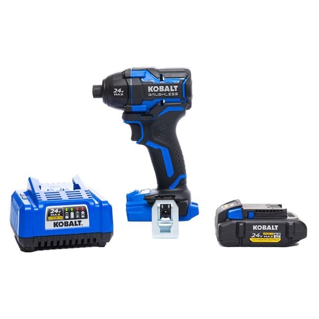 Lowe's Free Kobalt Battery Kobalt XTR 24V Impact Driver + Free Battery