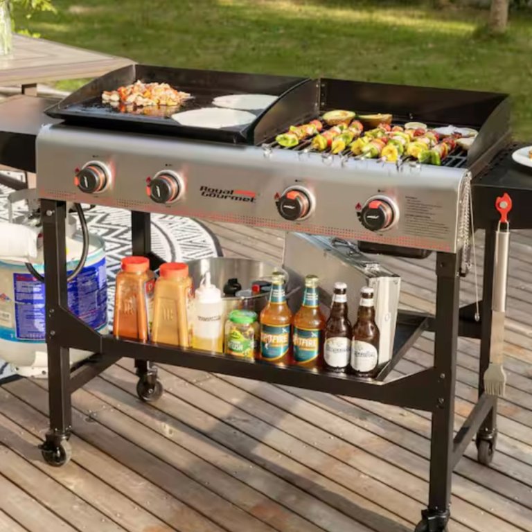 Royal Gourmet 4-Burner Grill & Griddle