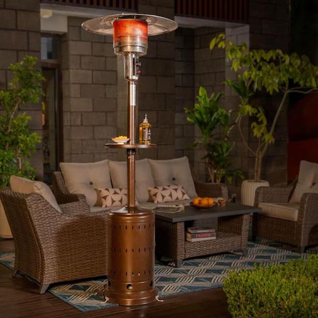 The Home Depot Fire Pits Outdoor Heating Deals Nuu Garden 46,000-BTU Patio Heater