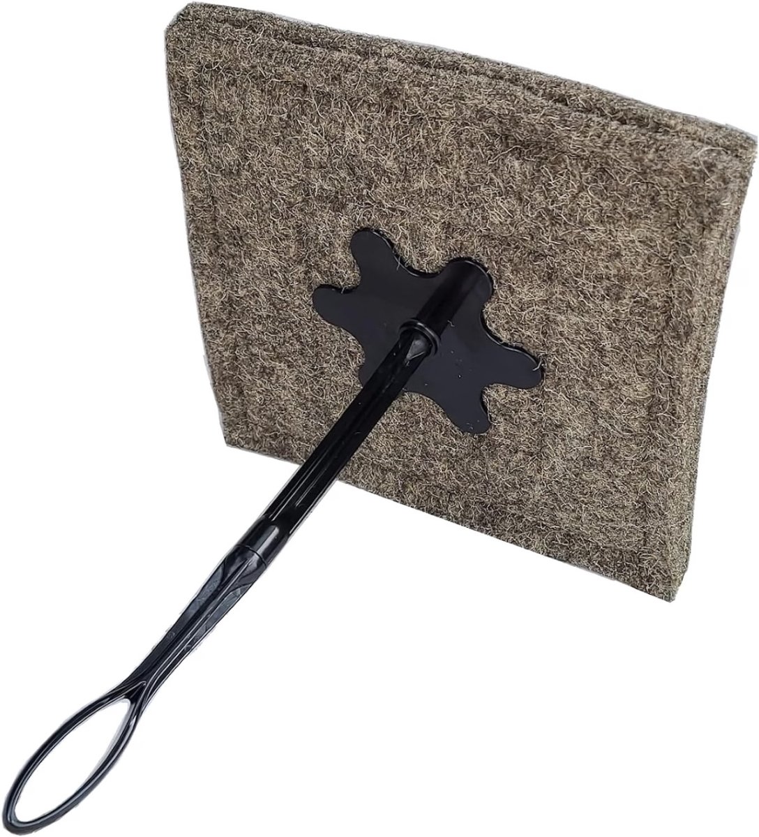 Flue Blocker fireplace flue closer on a white background.